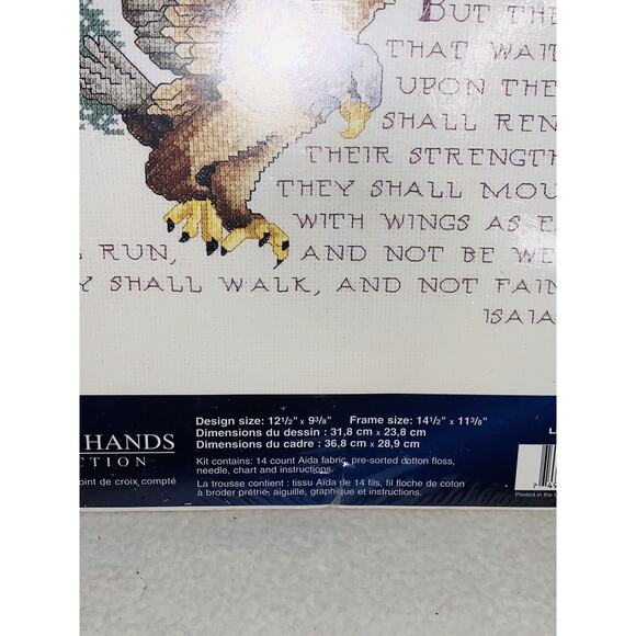 Designs For The Needle Eagle ISAIAH 40:31 #114901 Counted Cross Stitch Kit New - Picture 7 of 11